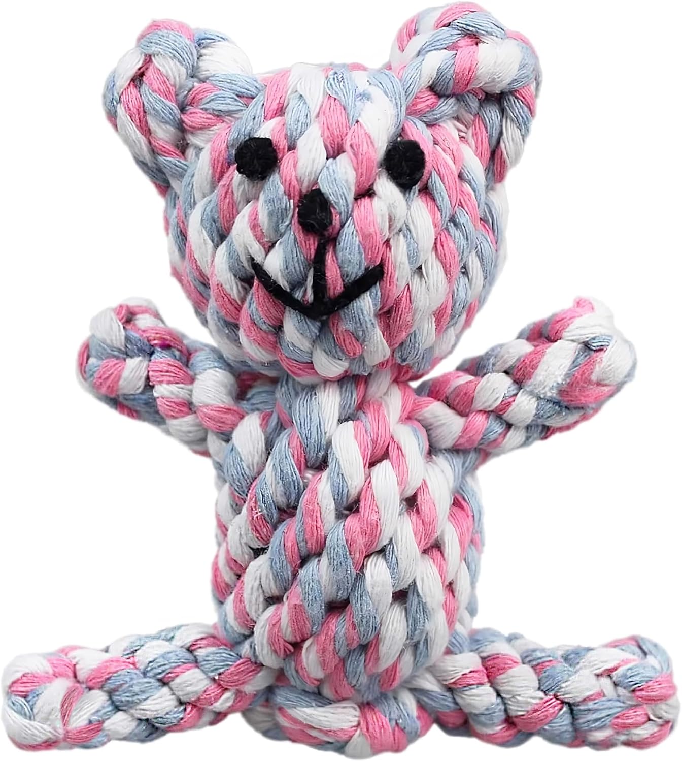 Teddy Bear Teething Toy, Dog Rope for Medium and Small Dogs, Puppy Tug of War, Pull for Large Dogs, Knotted Rope Teething for Puppies, Cotton for Teeth Cleaning